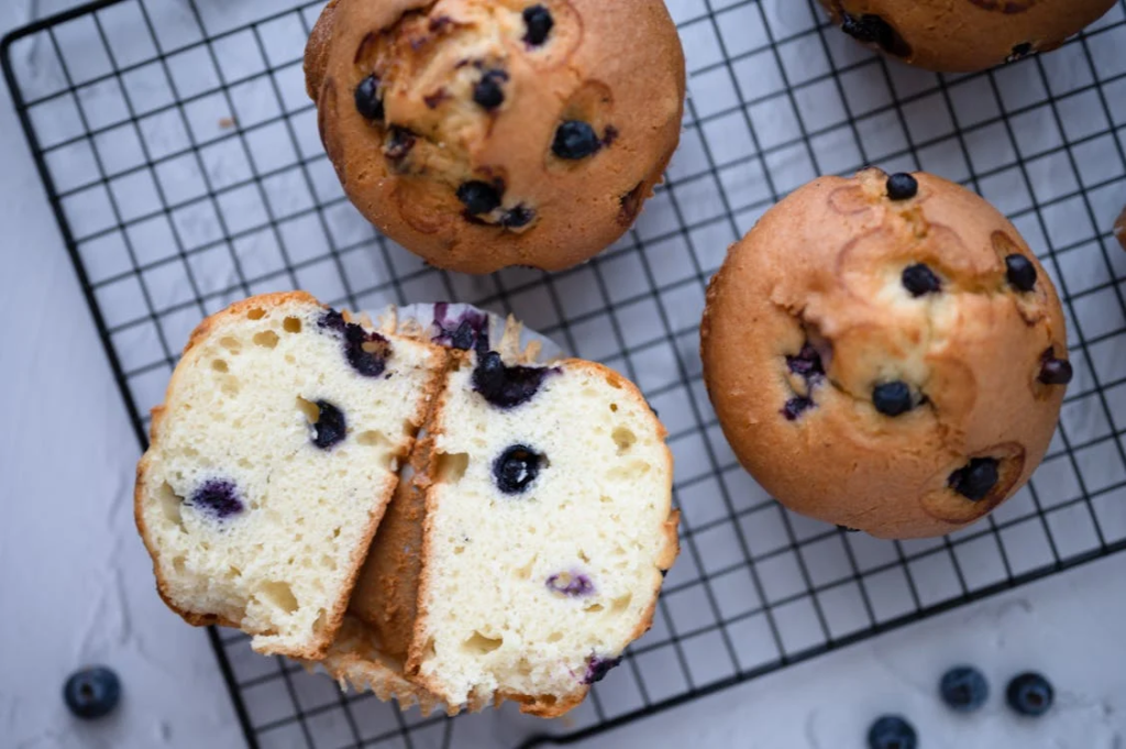 Almond Flour Blueberry Muffins